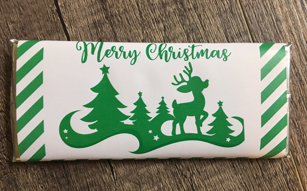 Christmas Reindeer Candy Bar Wrapper - Cathy's Creations - www.candywrappershop.com