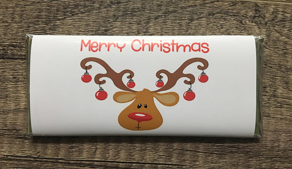 Funny Reindeer Candy Bar Wrapper - Cathy's Creations - www.candywrappershop.com