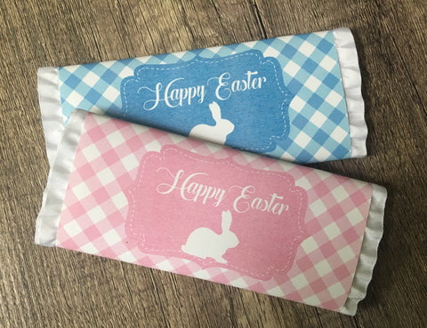 Easter Bunny Ruffles Candy Bar Wrapper - Cathy's Creations - www.candywrappershop.com