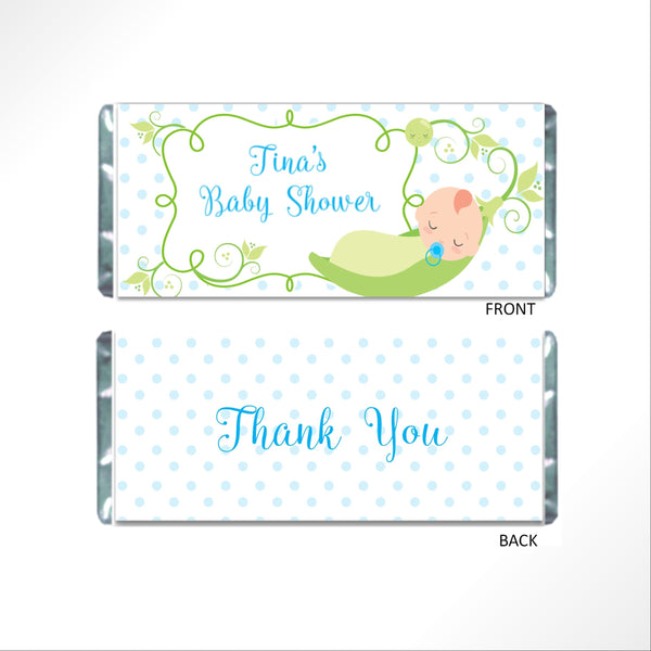 Peas in a Pod Candy Bar Wrapper - Cathy's Creations - www.candywrappershop.com