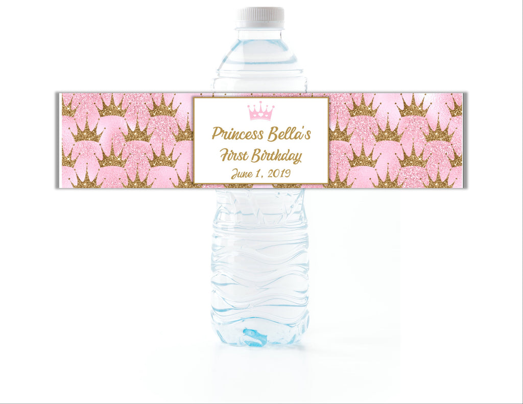 Princess Water Bottle Labels - Cathy's Creations - www.candywrappershop.com