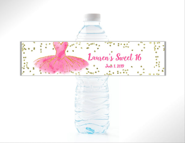 Princess Party Water Bottle Labels - Cathy's Creations - www.candywrappershop.com