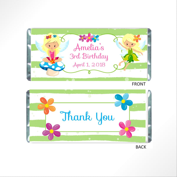 Woodland Fairy Candy Bar Wrapper - Cathy's Creations - www.candywrappershop.com