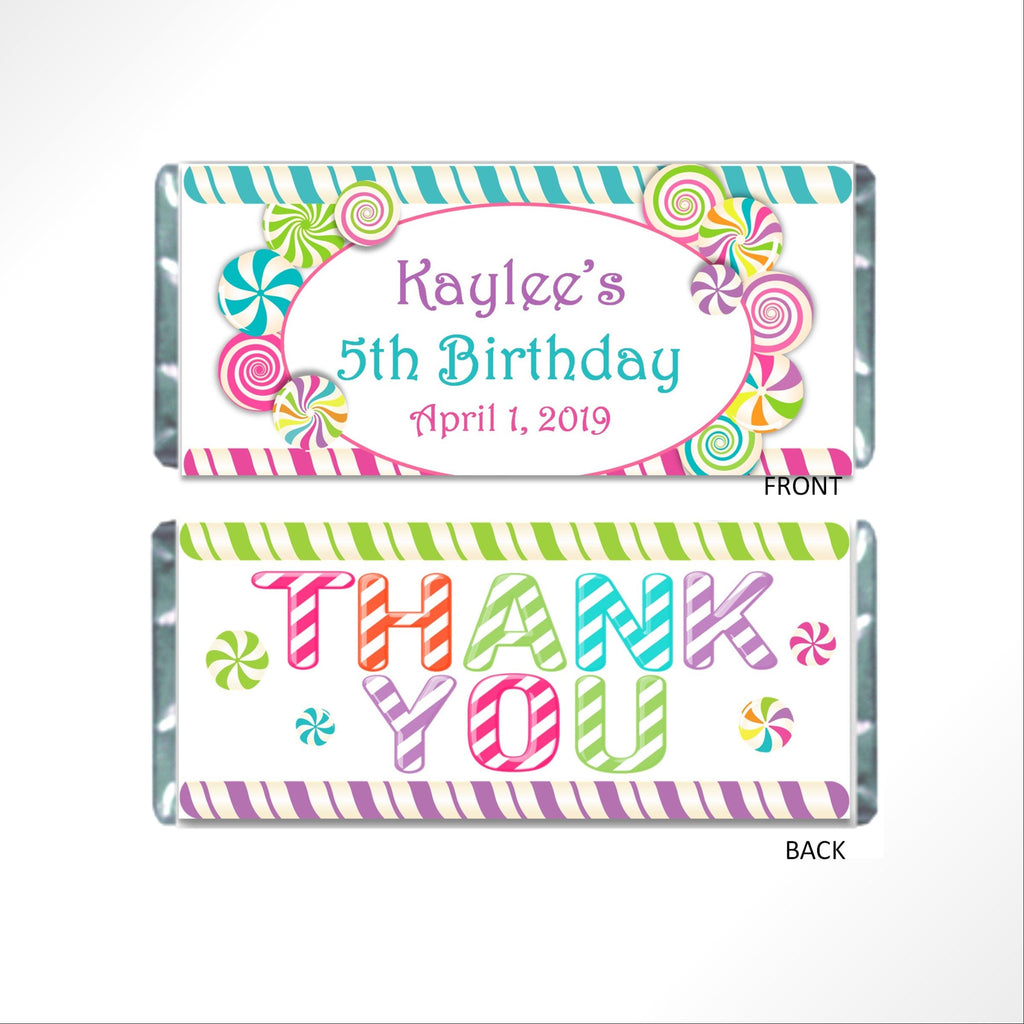 Candy Land Candy Bar Wrapper - Cathy's Creations - www.candywrappershop.com