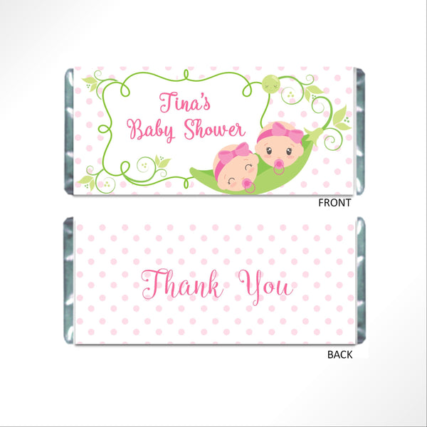 Peas in a Pod Candy Bar Wrapper - Cathy's Creations - www.candywrappershop.com