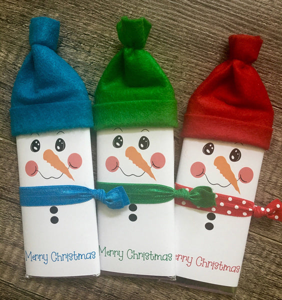 Snowman Candy Bar - Cathy's Creations - www.candywrappershop.com