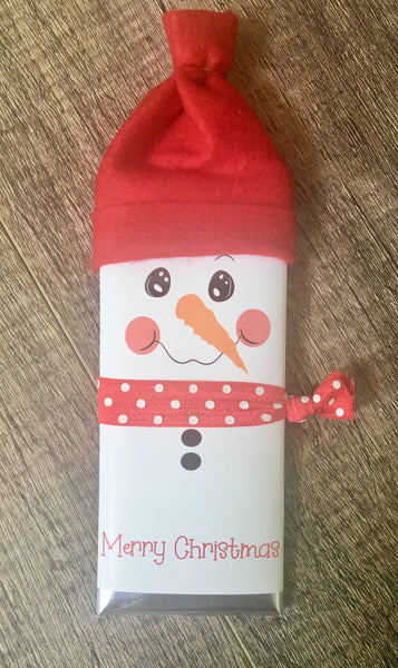 Snowman Candy Bar - Cathy's Creations - www.candywrappershop.com