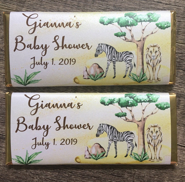 Safari Animal Candy Bar - Cathy's Creations - www.candywrappershop.com