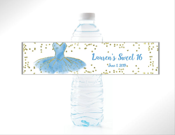 Princess Party Water Bottle Labels - Cathy's Creations - www.candywrappershop.com
