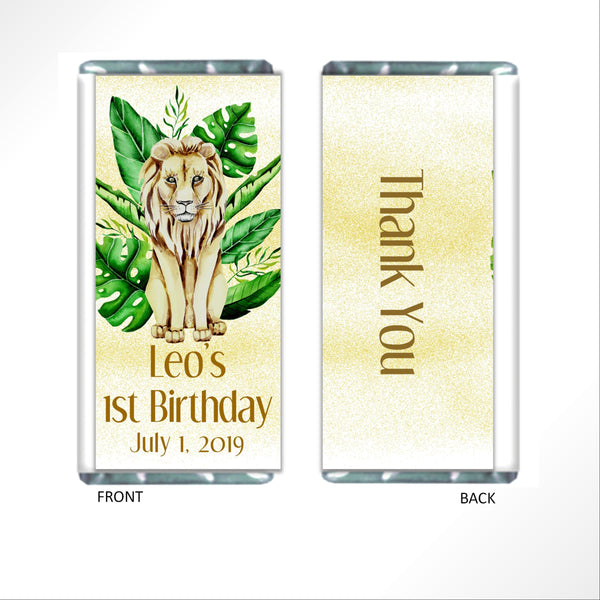 Lion Candy Bar Wrapper - Cathy's Creations - www.candywrappershop.com