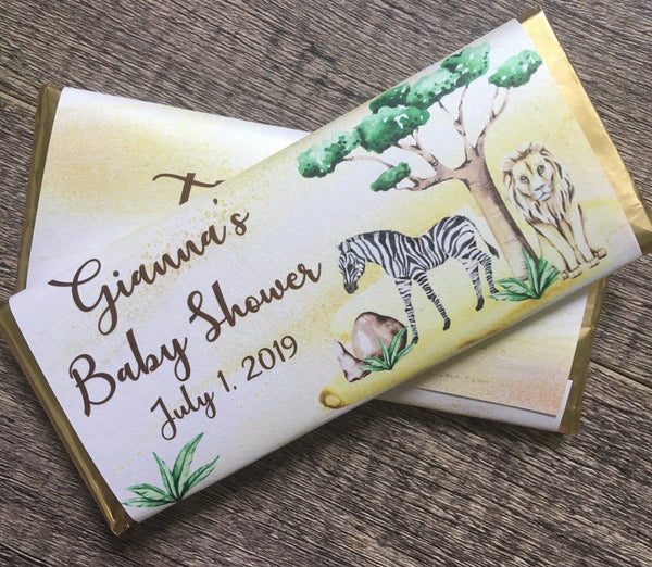 Safari Animal Candy Bar - Cathy's Creations - www.candywrappershop.com