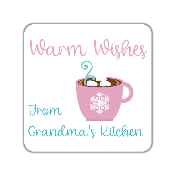 Hot Cocoa Stickers OR Tags - Cathy's Creations - www.candywrappershop.com