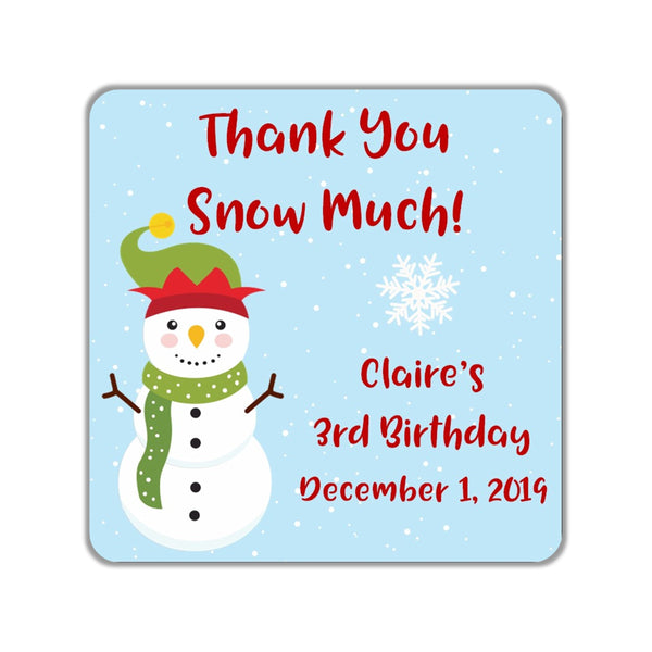 Snowman Stickers OR Tags - Cathy's Creations - www.candywrappershop.com