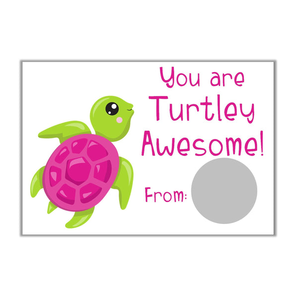 Under the Sea Valentine's Day Scratch off Cards - Cathy's Creations - www.candywrappershop.com