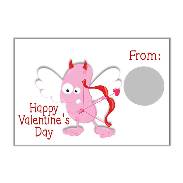 Monster Valentine's Day Scratch off Cards - Cathy's Creations - www.candywrappershop.com