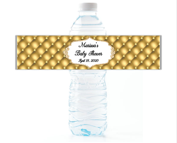 Royal Glamour Water Bottle Labels - Cathy's Creations - www.candywrappershop.com