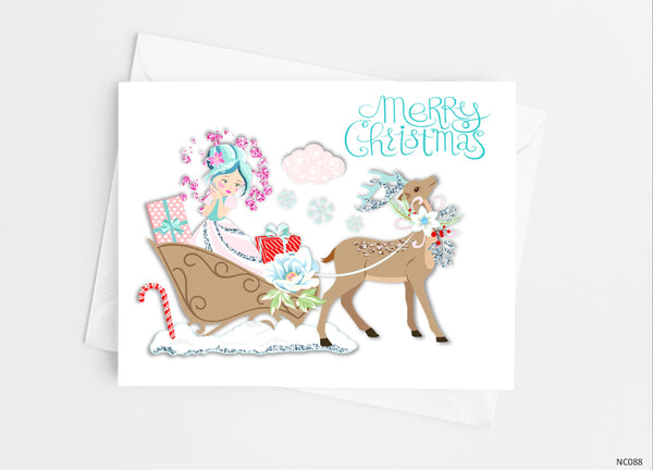 Christmas Fairy Note Cards - Cathy's Creations - www.candywrappershop.com
