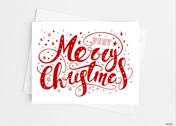 Merry Christmas Note Cards - Cathy's Creations - www.candywrappershop.com