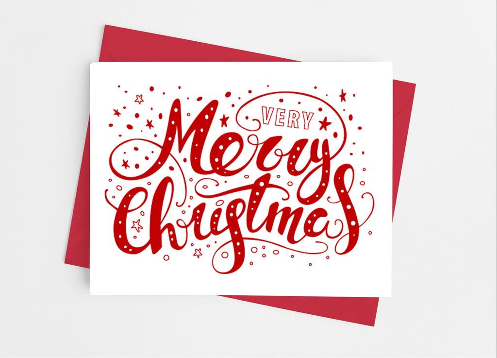 Merry Christmas Note Cards - Cathy's Creations - www.candywrappershop.com