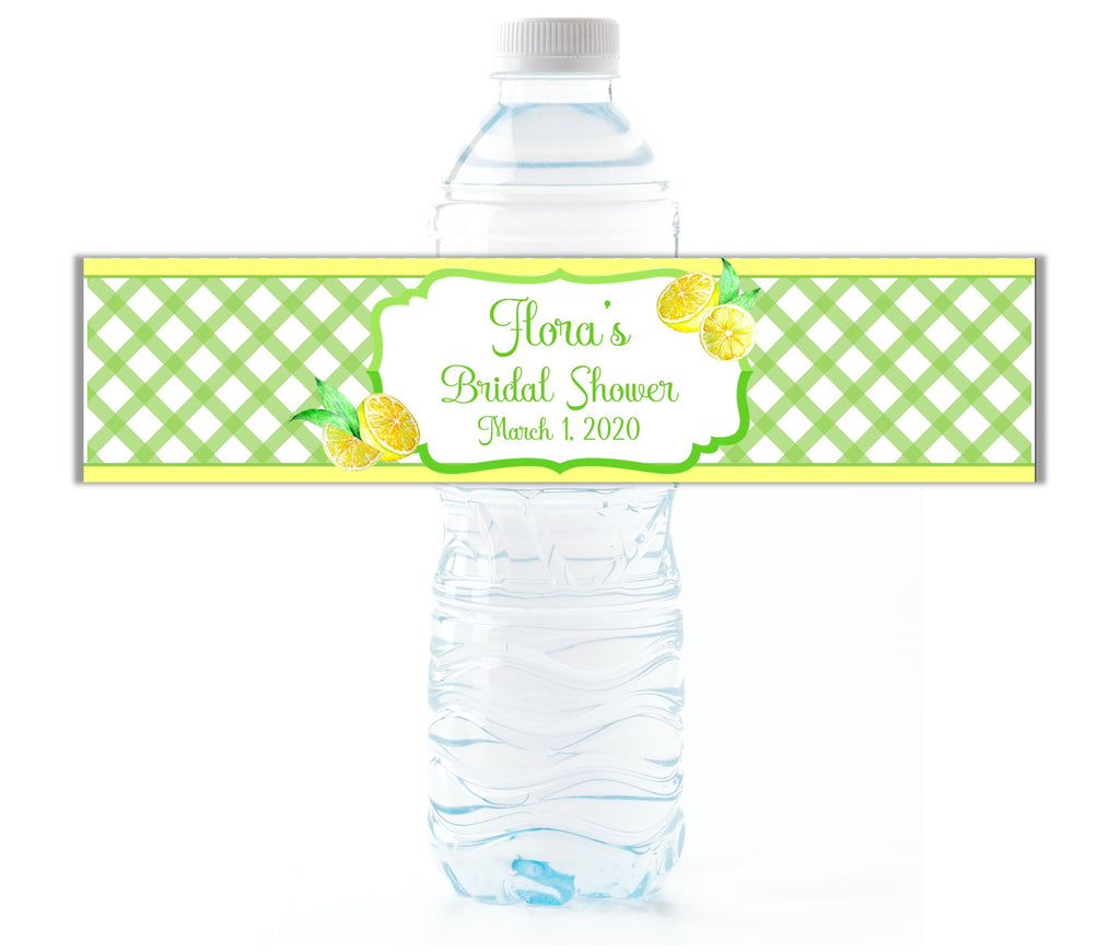Lemon Water Bottle Labels - Cathy's Creations - www.candywrappershop.com