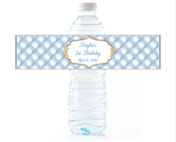 Royal Glamour Water Bottle Labels - Cathy's Creations - www.candywrappershop.com