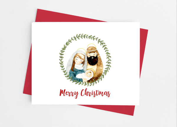 Holy Family Christmas Note Cards - Cathy's Creations - www.candywrappershop.com