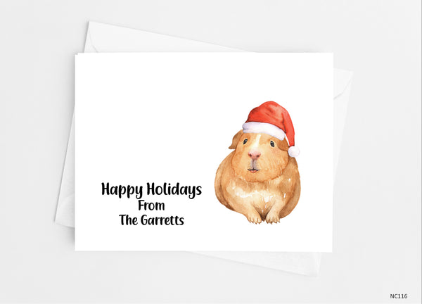 Christmas Guinea Pig Note Cards - Cathy's Creations - www.candywrappershop.com