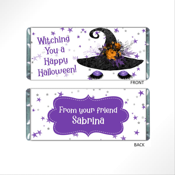 Halloween Witch Candy Bar Wrapper - Cathy's Creations - www.candywrappershop.com