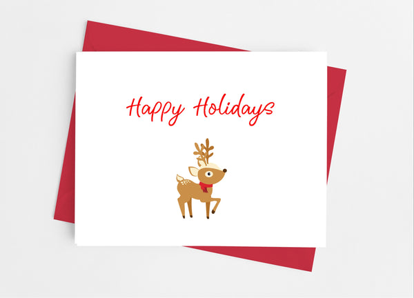 Cute Reindeer Note Cards - Cathy's Creations - www.candywrappershop.com