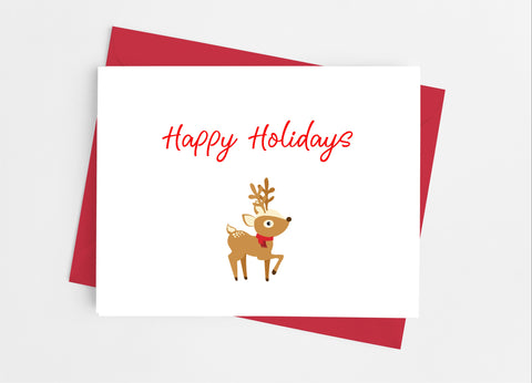 Cute Reindeer Note Cards - Cathy's Creations - www.candywrappershop.com