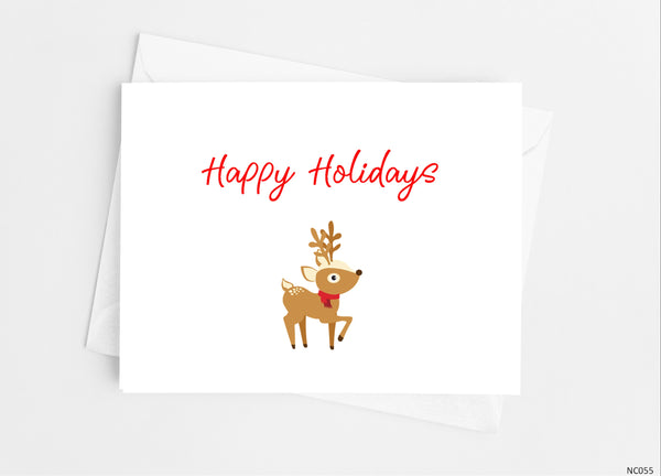 Cute Reindeer Note Cards - Cathy's Creations - www.candywrappershop.com