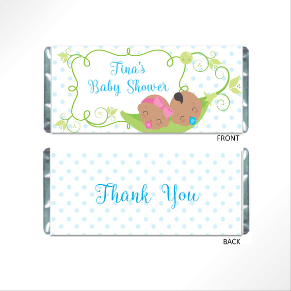 Peas in a Pod Candy Bar Wrapper - Cathy's Creations - www.candywrappershop.com
