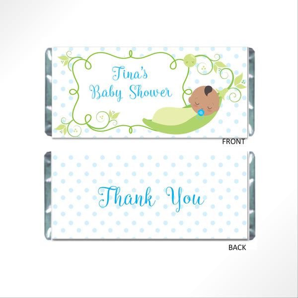 Peas in a Pod Candy Bar Wrapper - Cathy's Creations - www.candywrappershop.com