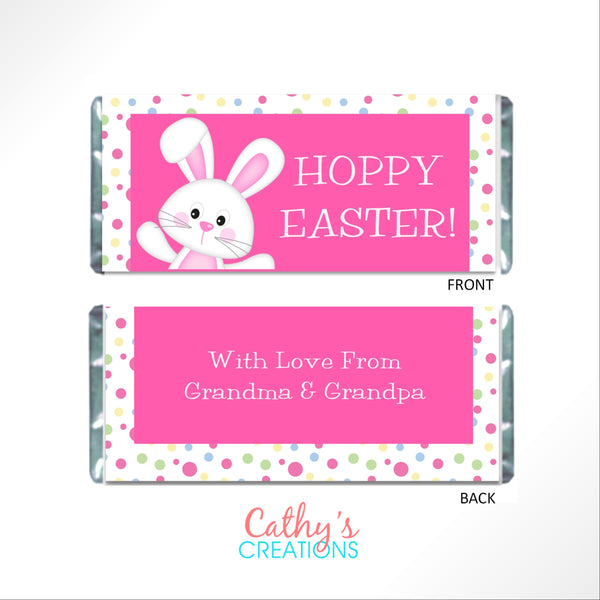 Easter Polka Dots Candy Wrapper - Cathy's Creations - www.candywrappershop.com