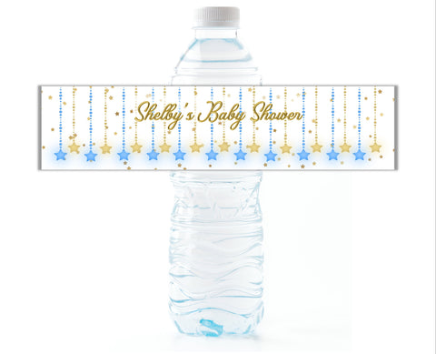 Twinkle Little Star Water Bottle Labels - Cathy's Creations - www.candywrappershop.com