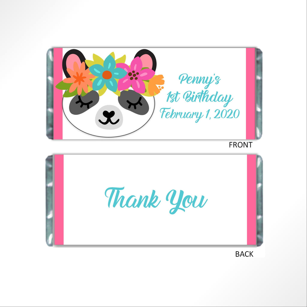 Panda Wrapper Panda Candy Bar Wrapper | Party Favors | Cathy's Creations– Cathy Wraps ...