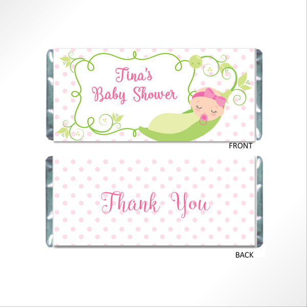Peas in a Pod Candy Bar Wrapper - Cathy's Creations - www.candywrappershop.com