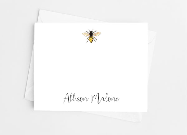 Bee Flat Note Cards - Cathy's Creations - www.candywrappershop.com