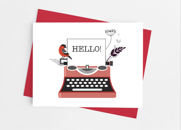 Typewriter Note Cards - Cathy's Creations - www.candywrappershop.com