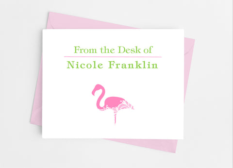 Flamingo Note Cards - Cathy's Creations - www.candywrappershop.com