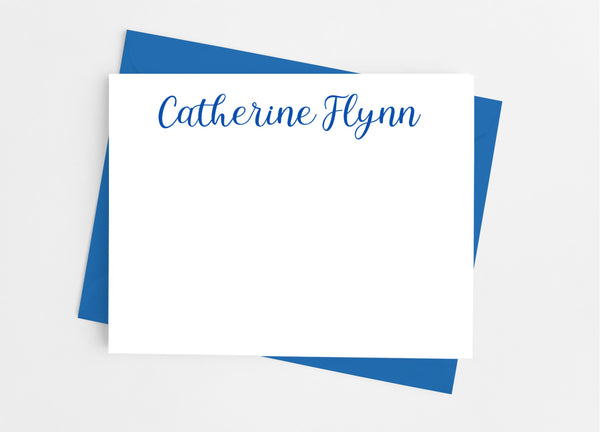 Personalized Stationery Flat Note Cards - Classic Script - Cathy's Creations - www.candywrappershop.com