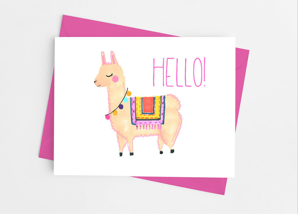 Llama Note Cards - Cathy's Creations - www.candywrappershop.com