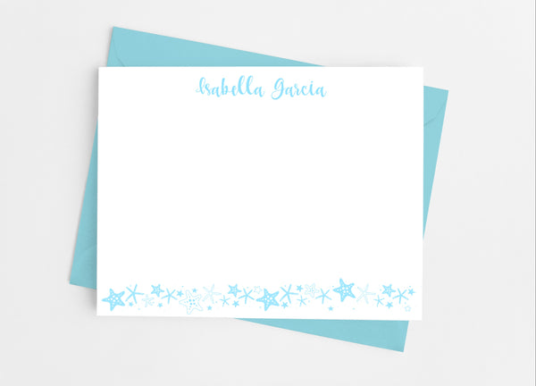 Starfish Flat Note Cards - Cathy's Creations - www.candywrappershop.com