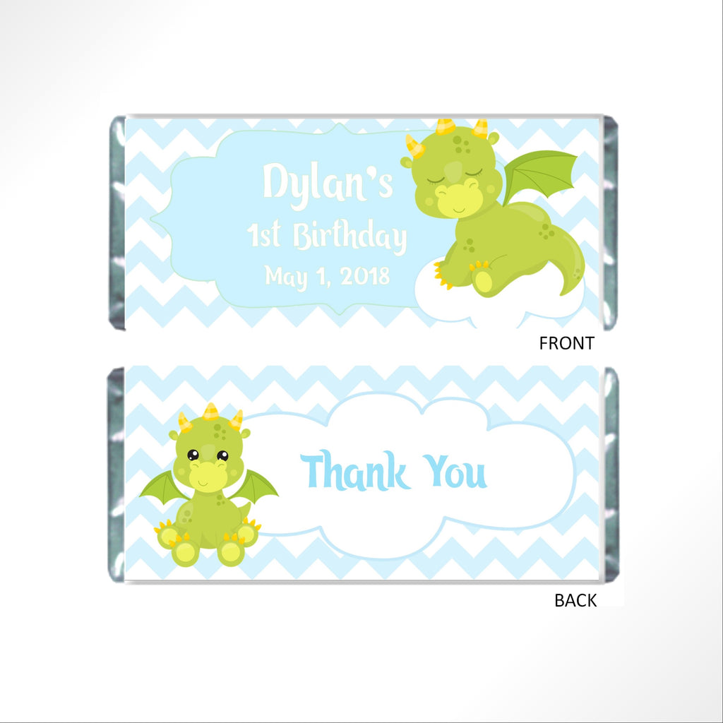 Dragon Baby Candy Bar Wrapper - Cathy's Creations - www.candywrappershop.com