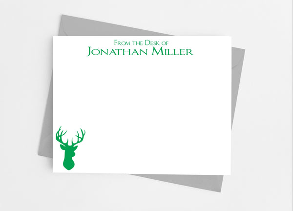 Deer Antlers Flat Note Cards - Cathy's Creations - www.candywrappershop.com