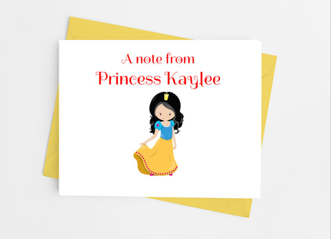 Fairytale Princess Note Cards - Cathy's Creations - www.candywrappershop.com