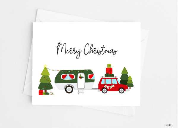 Christmas Camper Note Cards - Cathy's Creations - www.candywrappershop.com