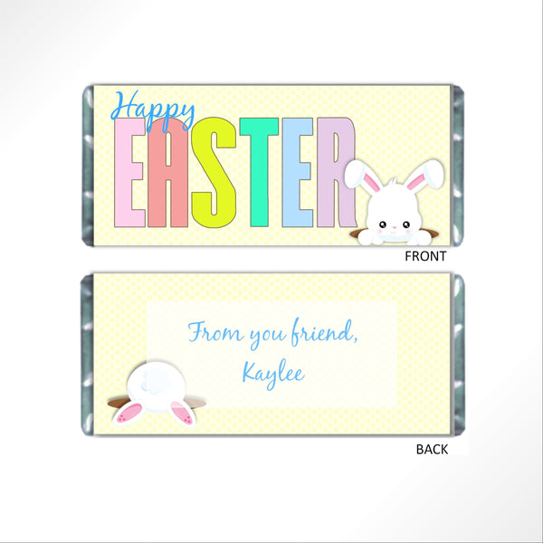 Happy Easter Candy Bar Wrapper - Cathy's Creations - www.candywrappershop.com