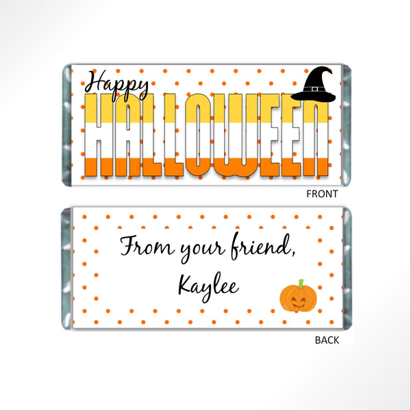 Happy Halloween Candy Bar Wrapper - Cathy's Creations - www.candywrappershop.com
