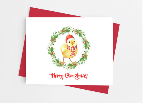 Christmas Chick Note Cards - Cathy's Creations - www.candywrappershop.com